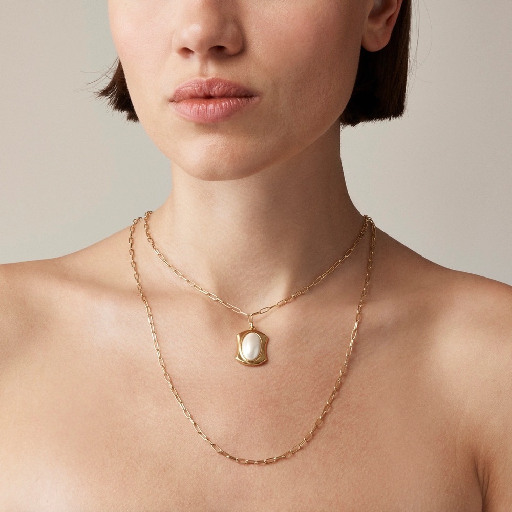 J. Crew • NWT • Layered Pearl Pendant Necklace
